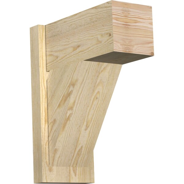 Ekena Millwork Traditional Block Rough Sawn Outlooker, Douglas Fir, 8"W x 16"D x 20"H OUT08X16X20TRA05RDF - main